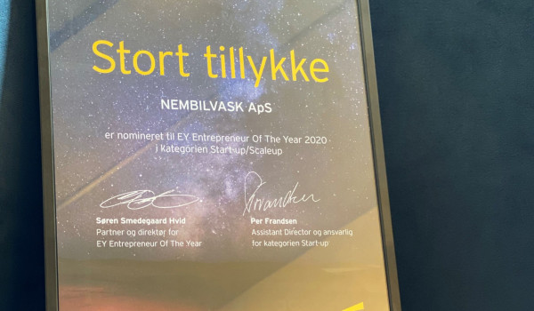 EY Entrepreneur Of The Year 2020 norminering